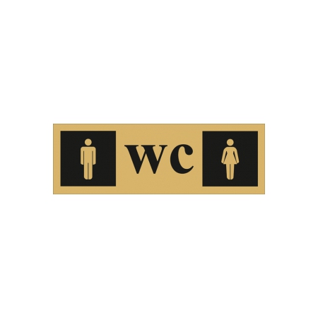 Таблички на туалет 'WC'